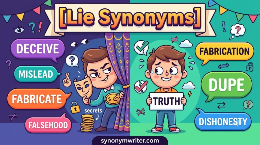 Lie Synonyms Explained with Easy Examples