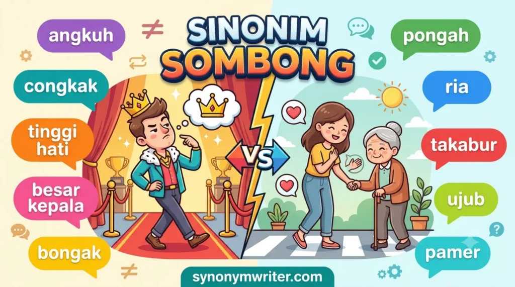 Sinonim Sombong untuk Pelajar dan Penulis