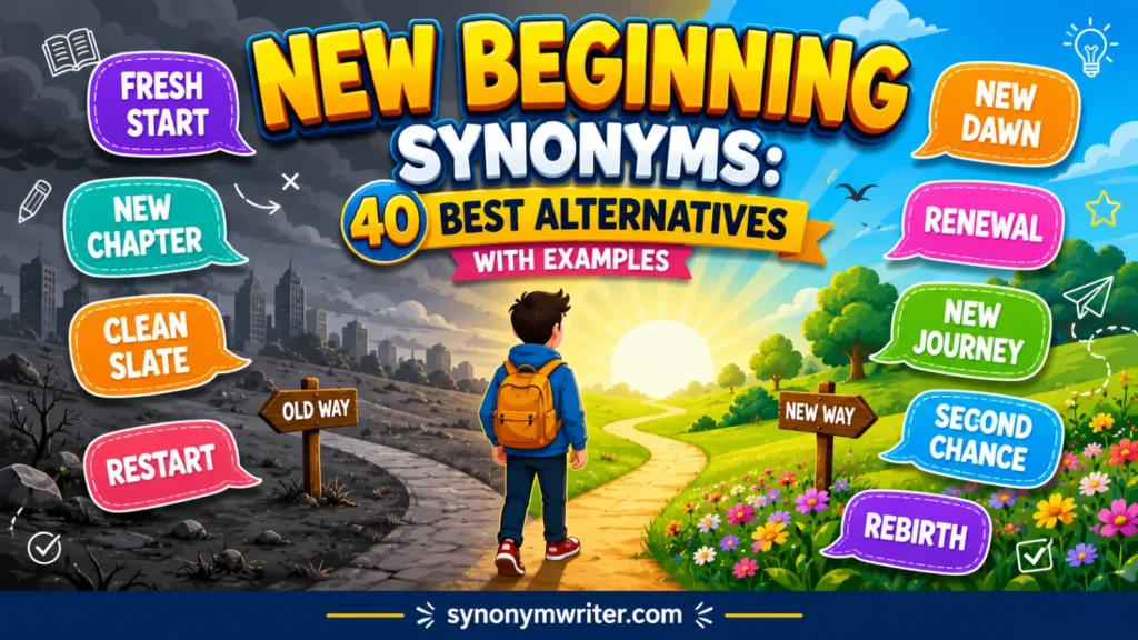 New Beginning Synonyms: 40 Best Alternatives with Examples