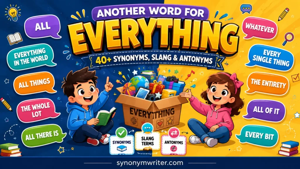Another Word for Everything: 40+ Synonyms & Antonyms
