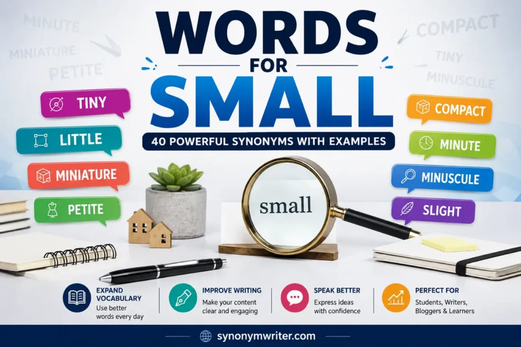Words for Small: 40 Powerful Synonyms with Examples