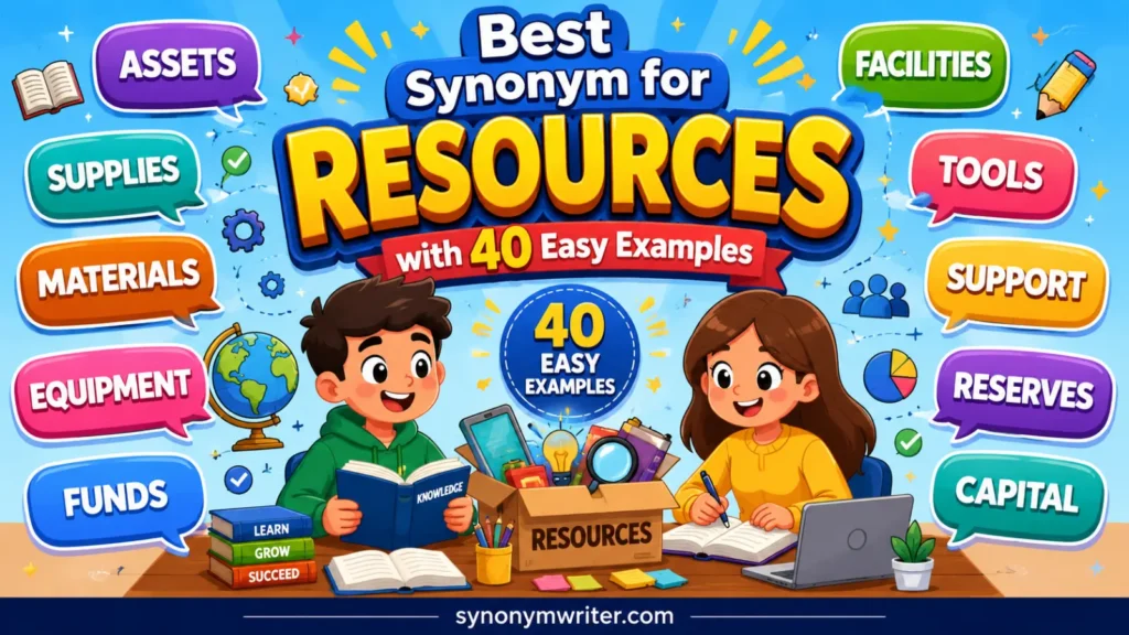 Synonym for Resources: 40 Useful Alternatives with Examples