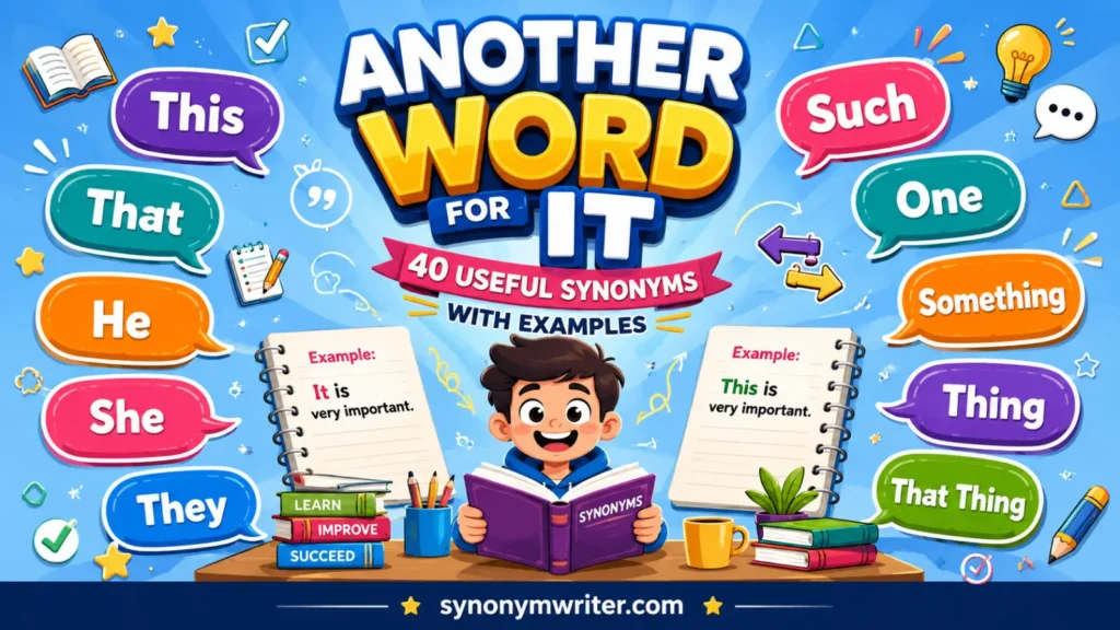 Another Word for It: 40 Useful Synonyms with Examples