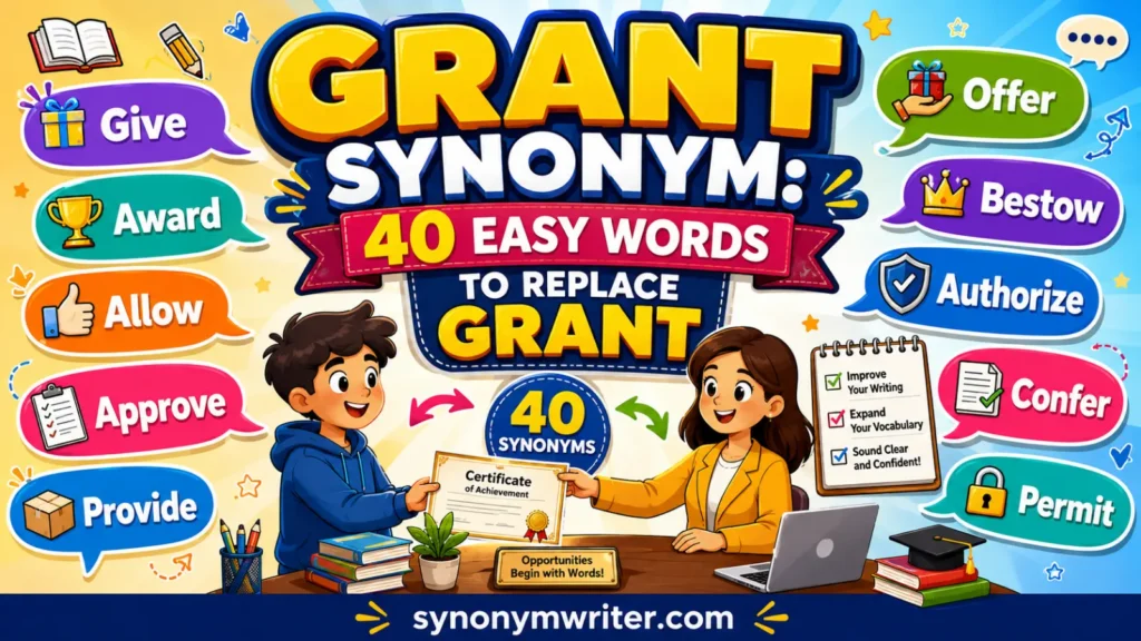 Grant Synonym: 40 Easy Words to Replace Grant