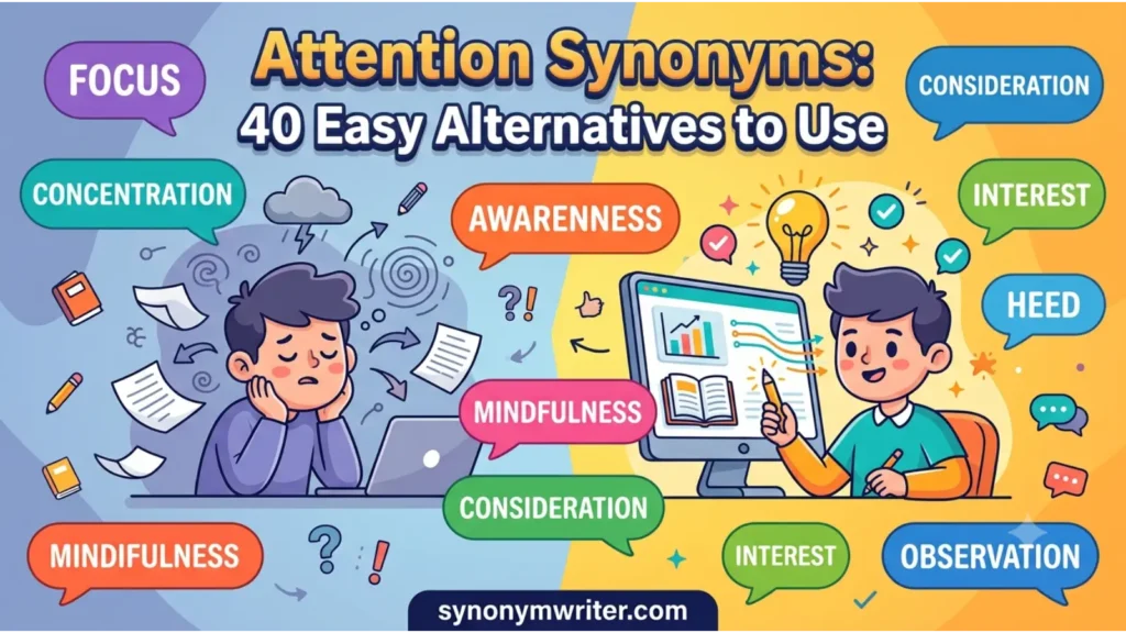 Attention Synonyms: 40 Easy Alternatives to Use