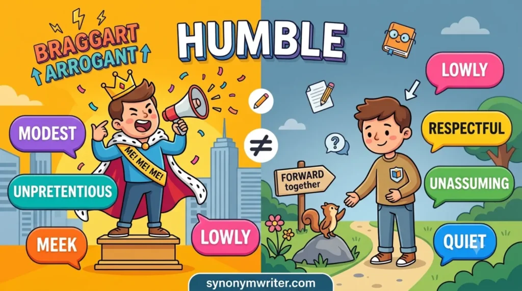 Synonym for Humble: Meanings and 40 Easy Examples