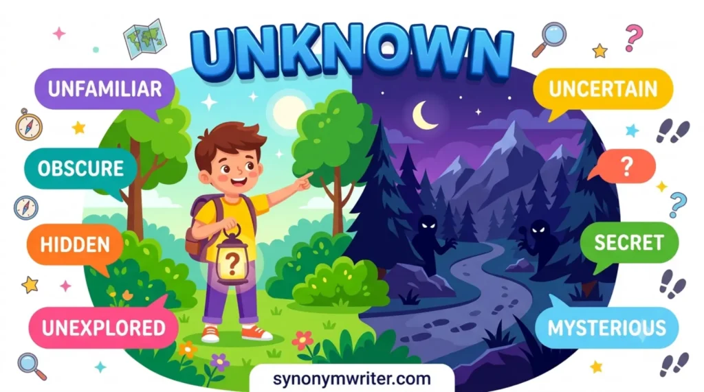 Another Word for Unknown: 40 Synonyms with Meanings