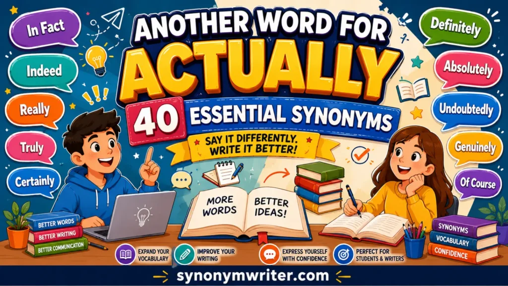 Another Word for Actually: 40 Essential Synonyms