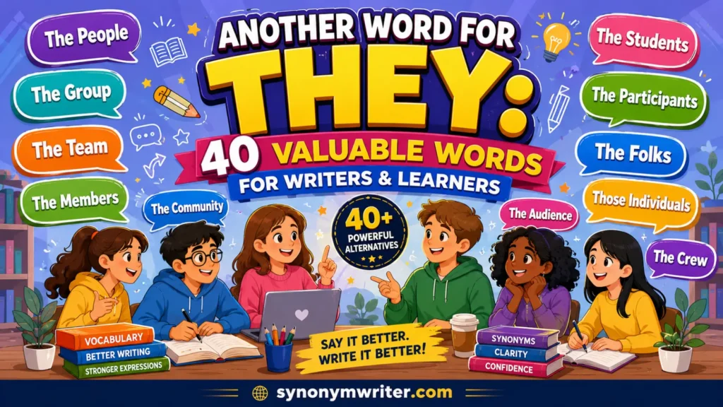Another Word for They: 40 Valuable Words for Writers & Learners