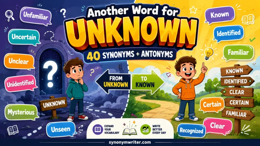 Another Word for Unknown: 40 Synonyms + Antonyms