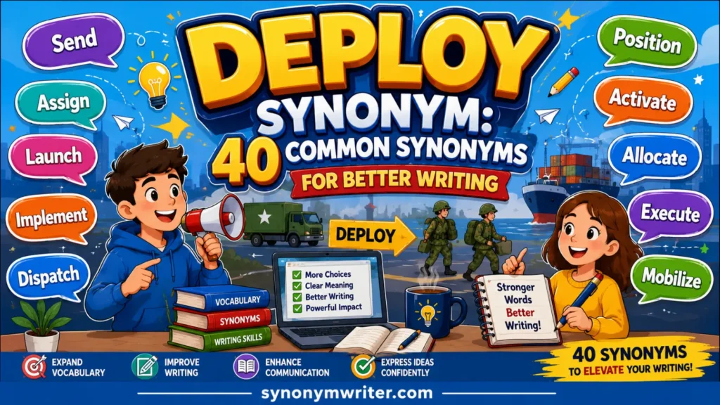 Deploy Synonym: 40 Common Synonyms for Better Writing