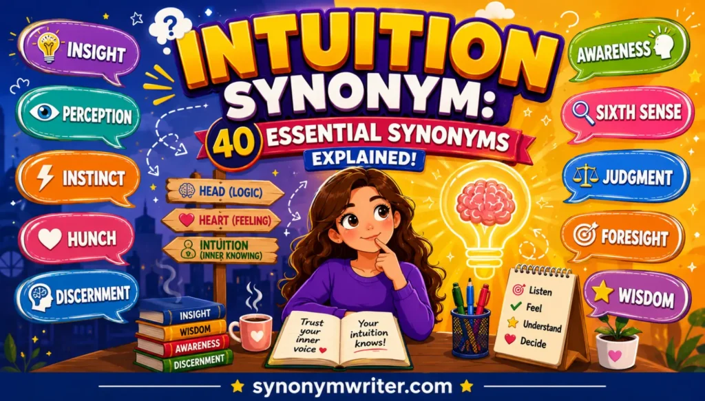 Intuition Synonym: 40 Essential Synonyms Explained