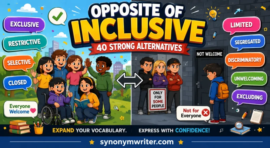 Opposite of Inclusive: 40 Strong Alternatives