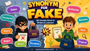 Synonym for Fake: 40 Valuable Words for Writers & Learners