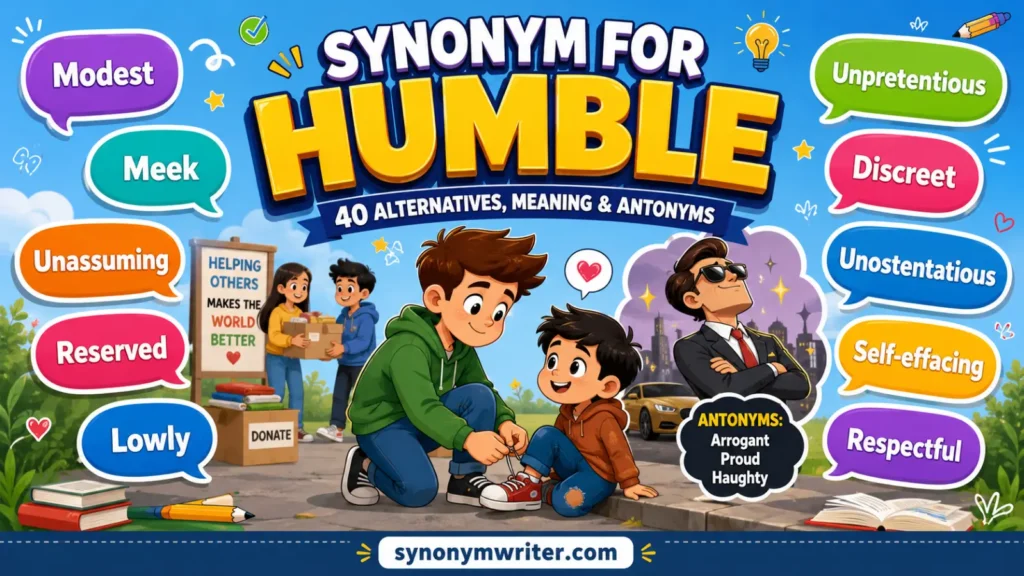 Synonym for Humble: 40 Examples, Meaning & Antonyms