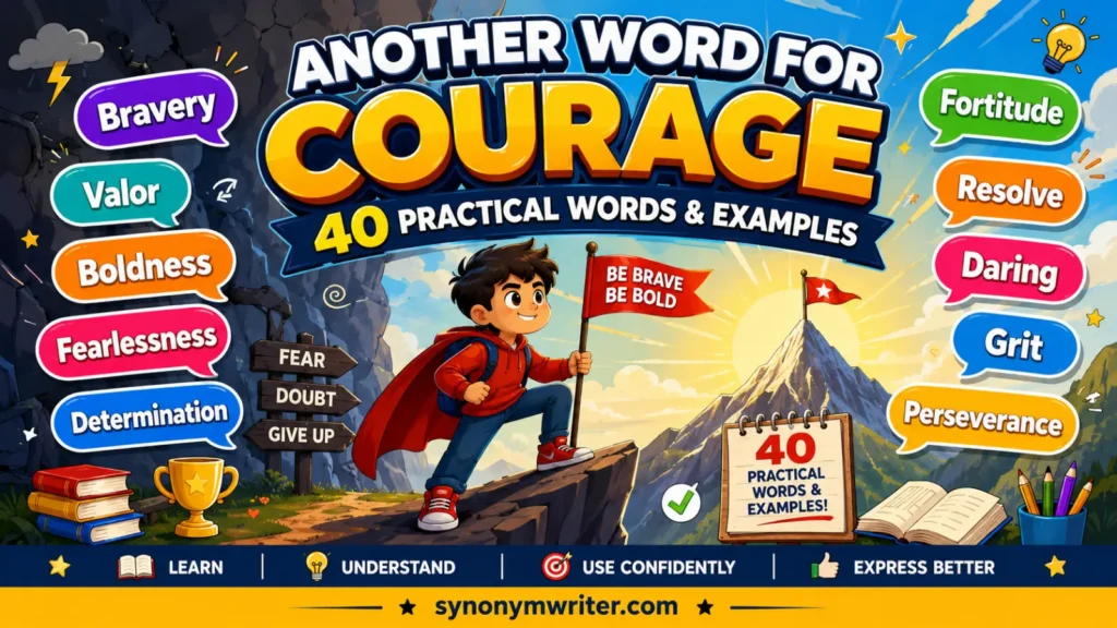 Another Word for Courage: Practical Words & Examples
