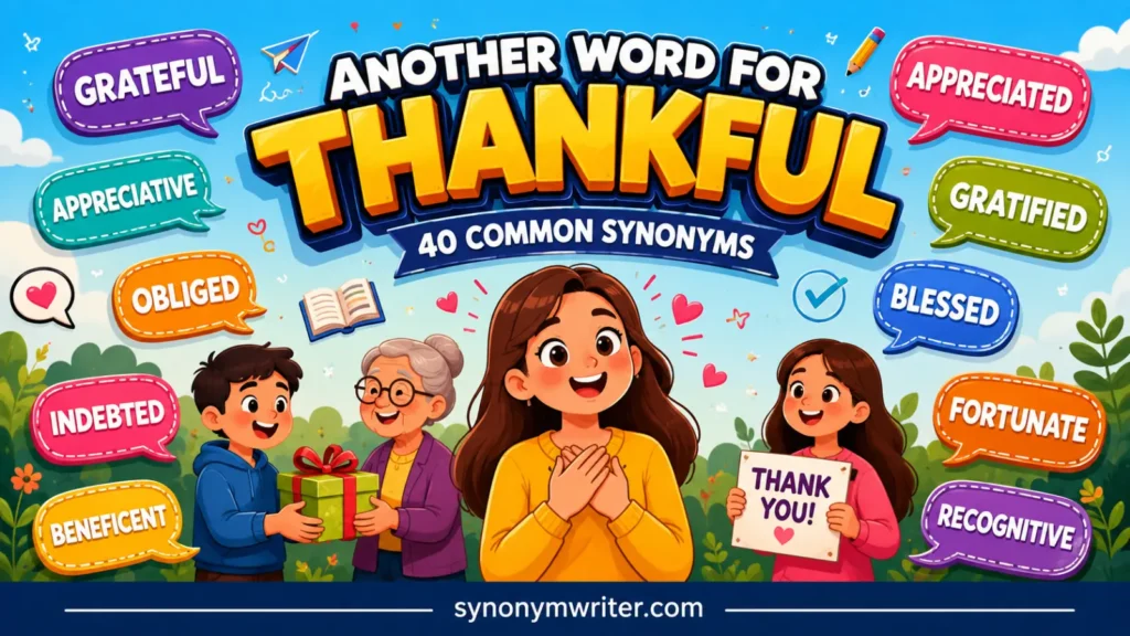 Another Word for Thankful: 40 Common Synonyms