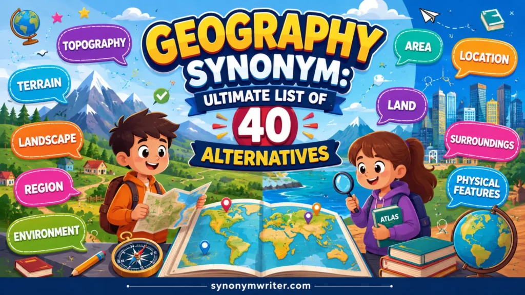 Geography Synonym: Ultimate List of 40 Alternatives