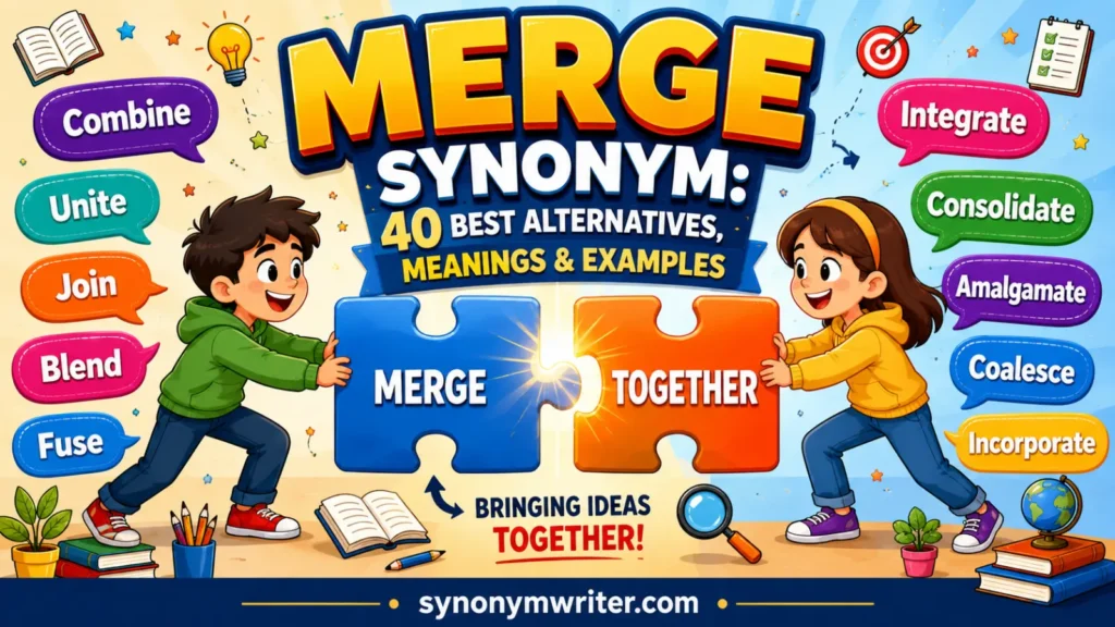 Merge Synonym: 40 Best Alternatives, Meanings & Examples