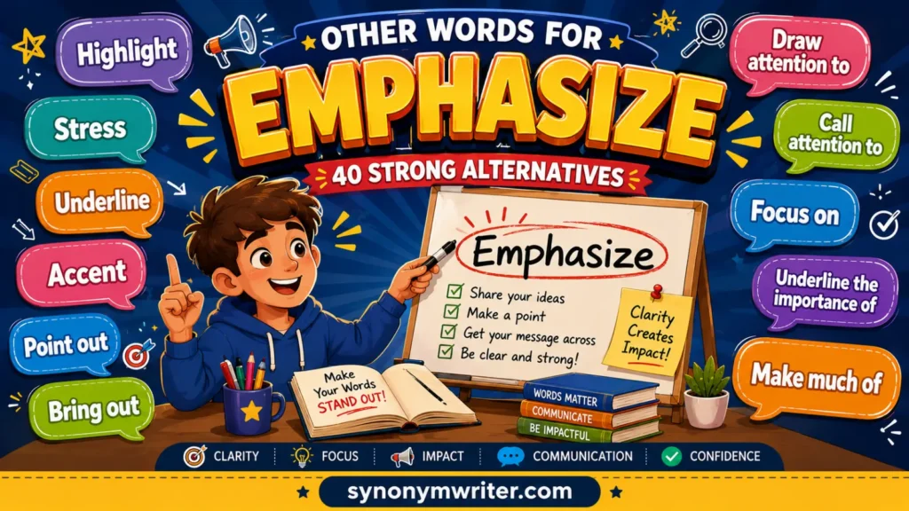Other Words for Emphasize: 40 Strong Alternatives