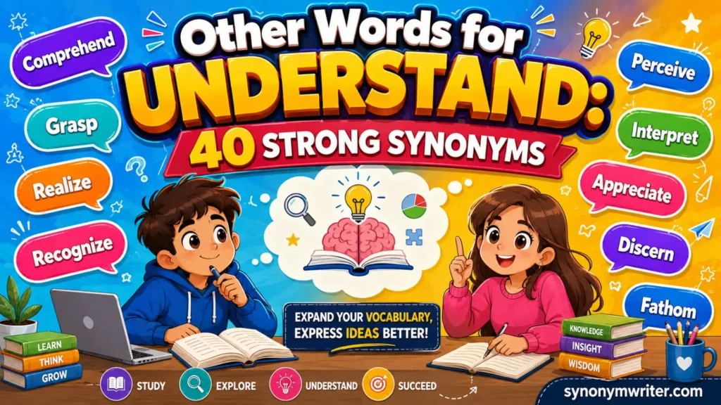 Other Words for Understand: 40 Strong Synonyms