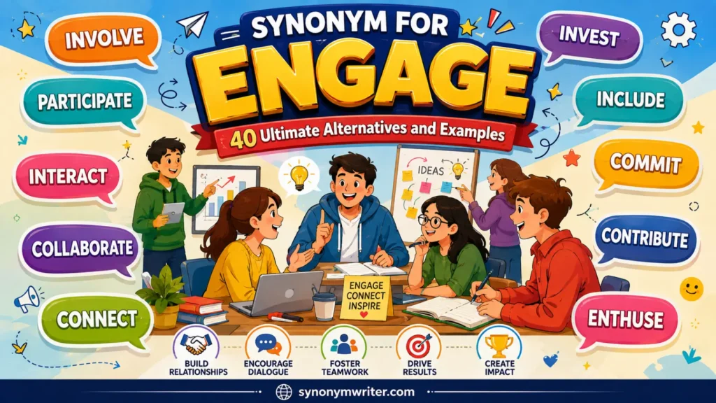 Synonym for Engage: 40 Ultimate Alternatives and Examples