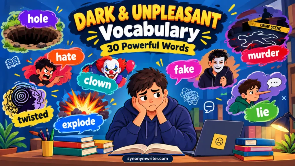 Dark & Unpleasant Vocabulary: 30 Words Explained