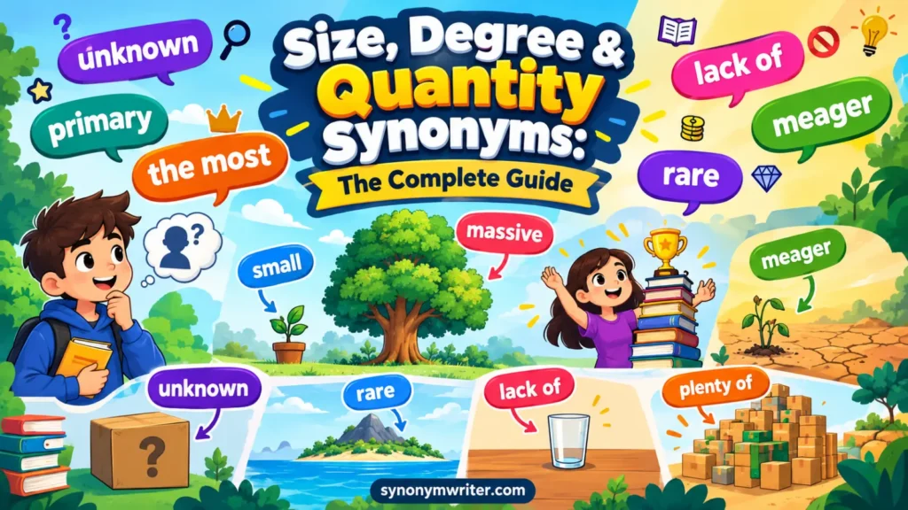 Degree & Quantity Synonyms: The Complete Guide